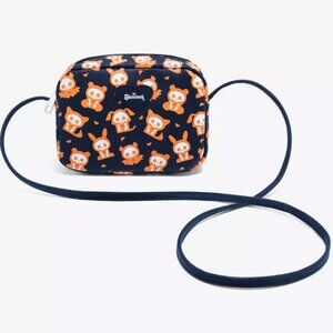 Skelanimals Black & Orange Characters Glow-In-The-Dark Crossbody Bag NWT